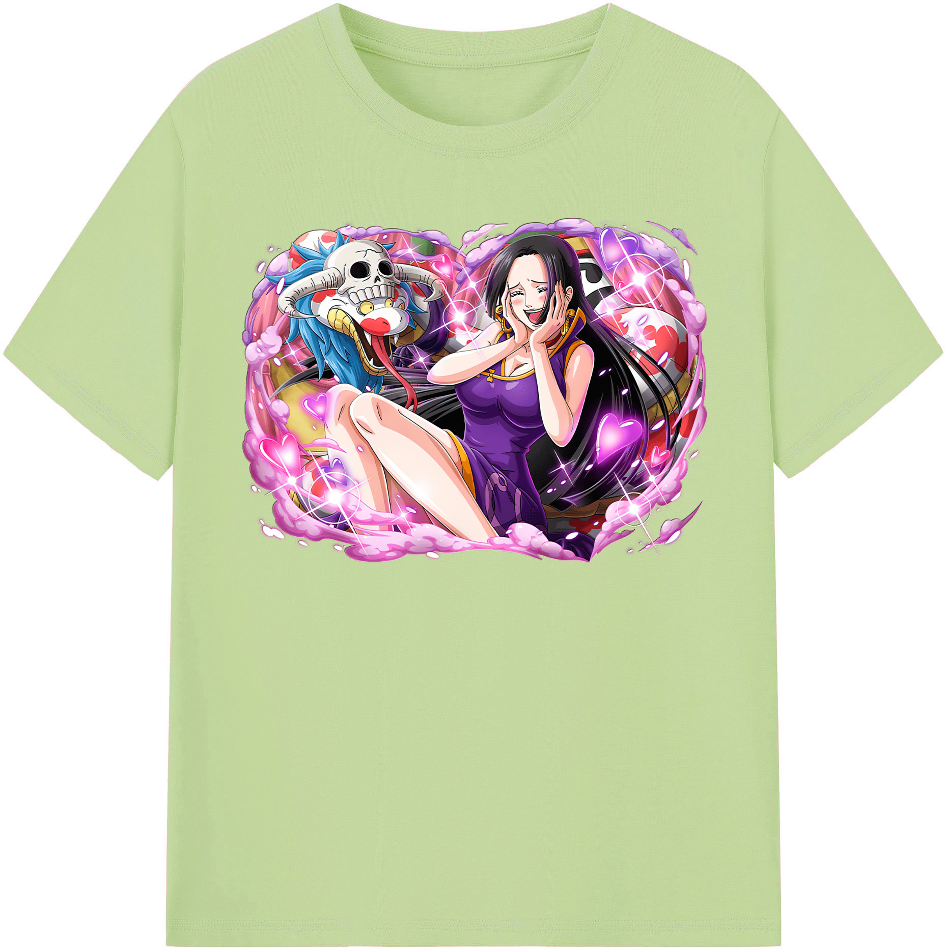 ワンピース ボア・ハンコック ONE PIECE Boa·Hancock 綿100％半袖Tシャツ（フロントプリント）